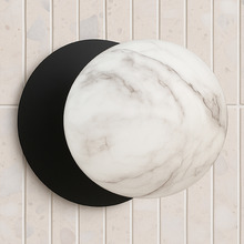 Lassie Marble Opal Glass Cool White LED Outdoor Wall Light